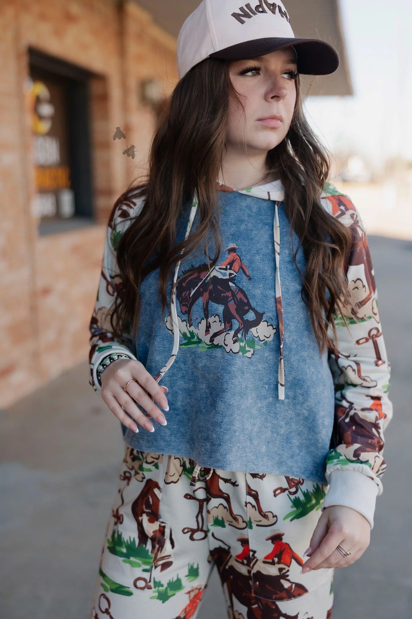 Vintage Ranch Hoodie- Bark By 2Fly