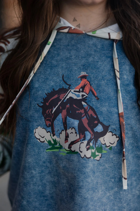 Vintage Ranch Hoodie- Bark By 2Fly