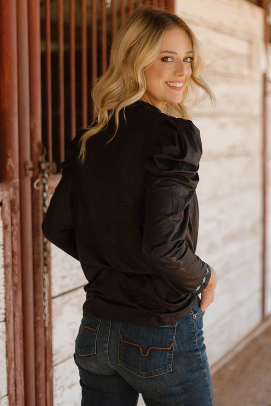 Midnight Buckstitch Top By Sterling Kreek