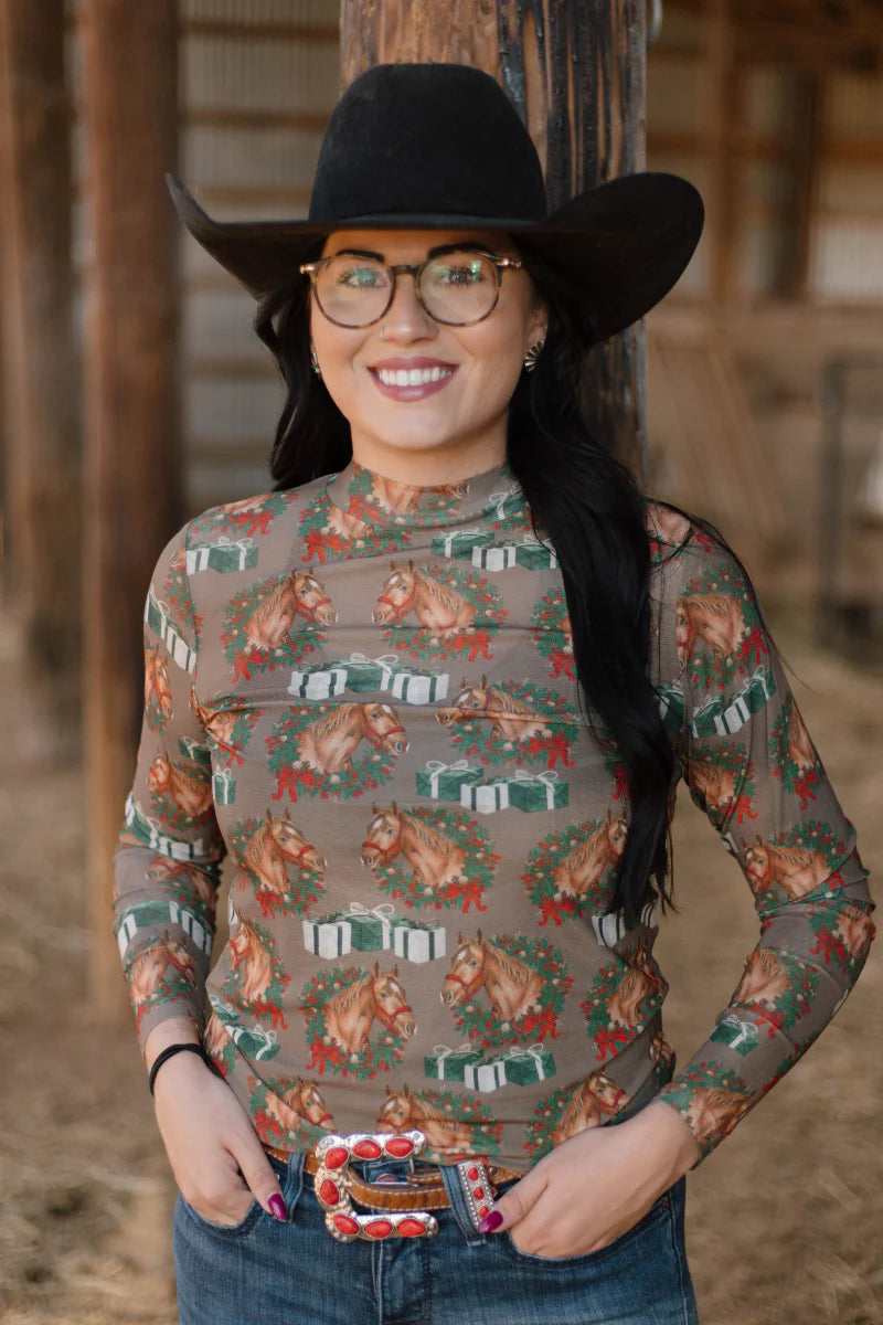 Ribbons on the Range Mesh Top By Sterling Kreek