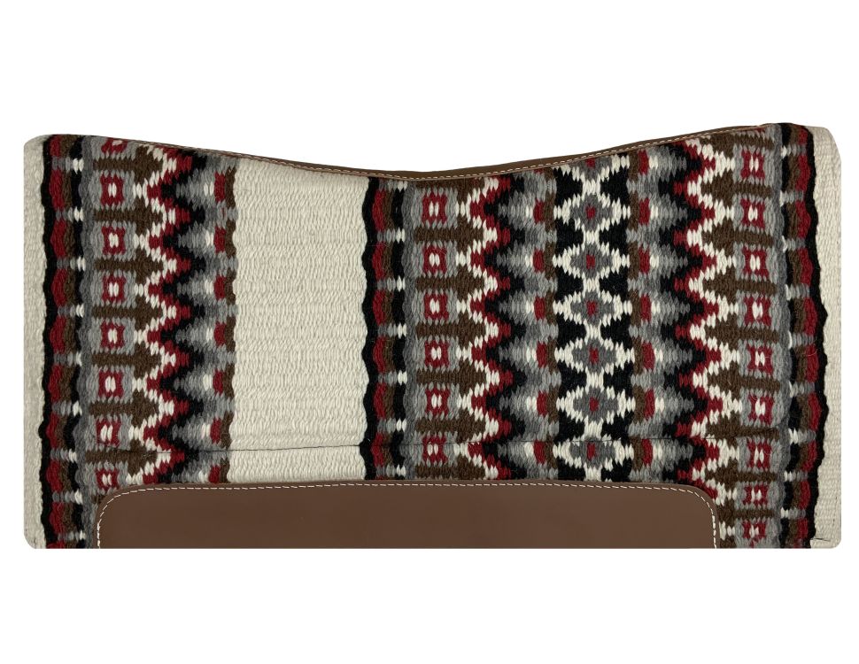 Southwest Beige Wool Top Saddle Pad