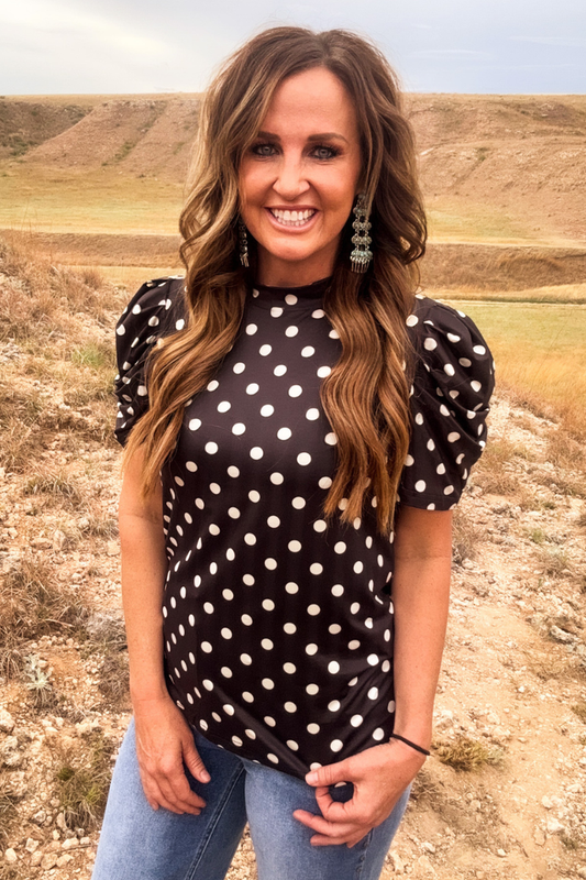 Dot Darling Top By Sterling Kreek