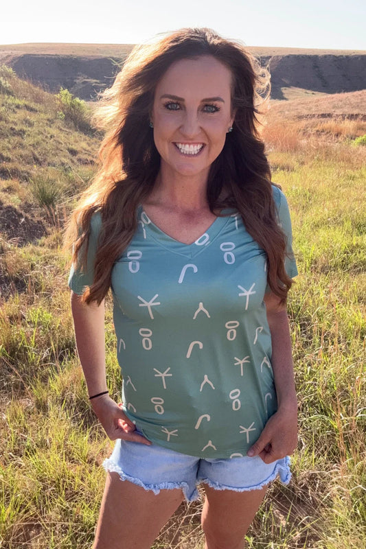 Branded Lucky Top By Sterling Kreek