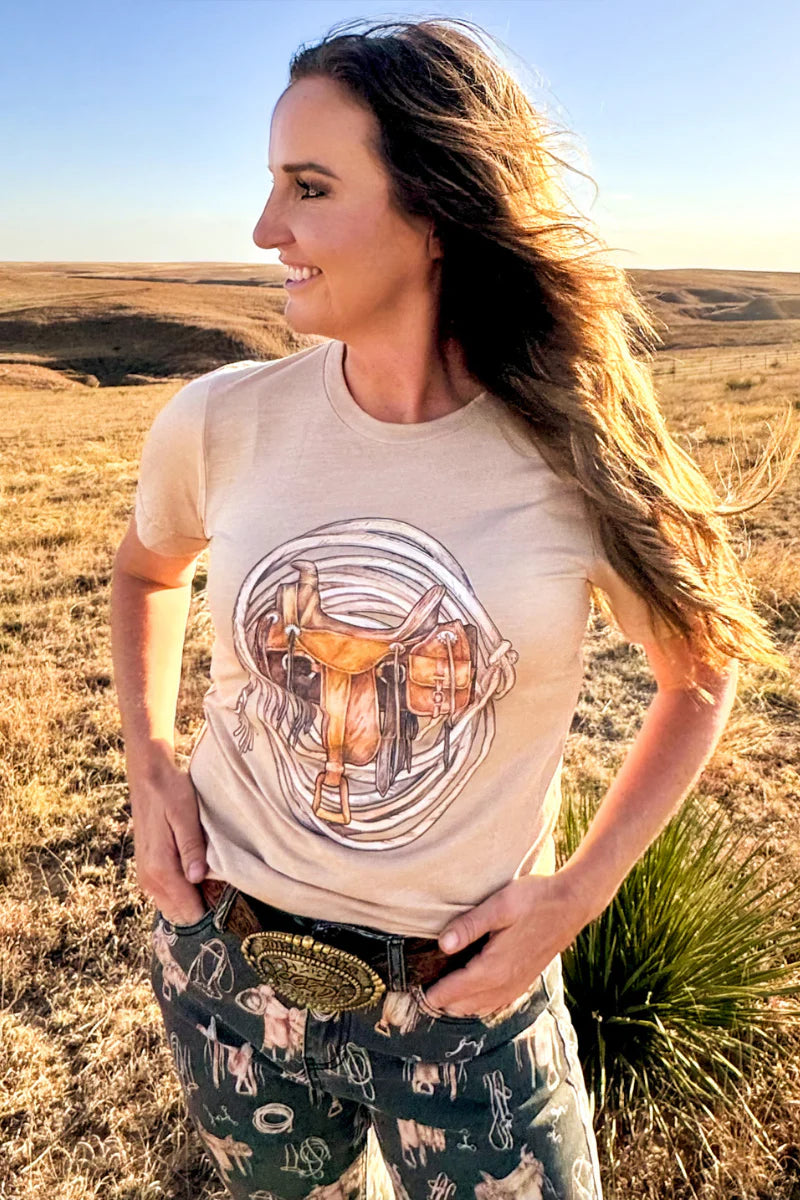 Saddle Room Tee By Sterling Kreek