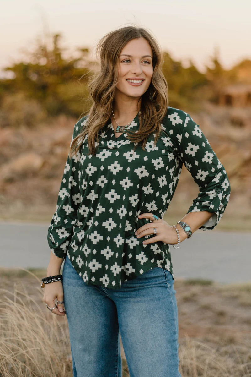 Aztec Pines Top By Sterling Kreek