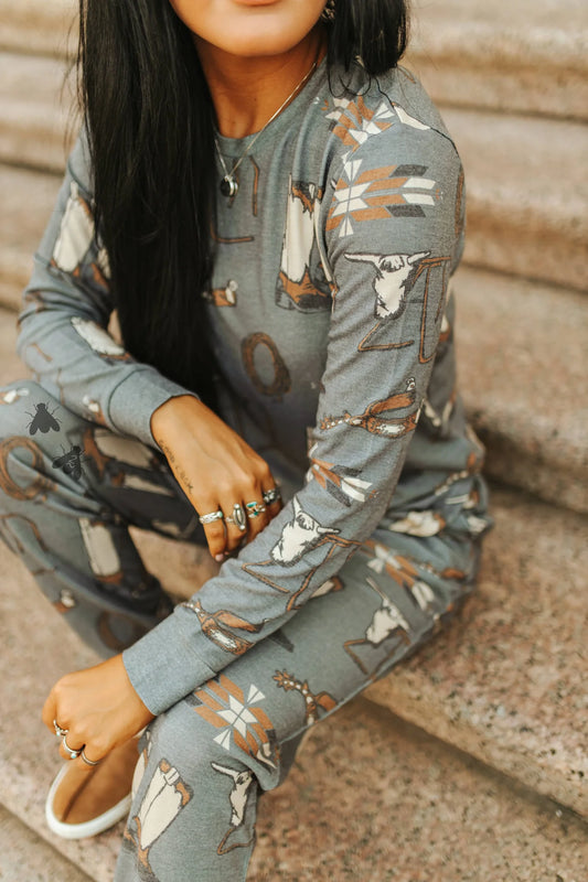 Loungy Lariat Top- Westy West By 2Fly