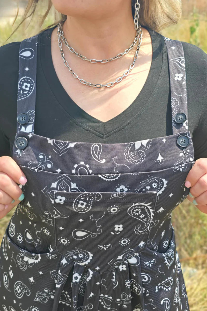 Bandana Babe Black Jumpsuit By Sterling Kreek