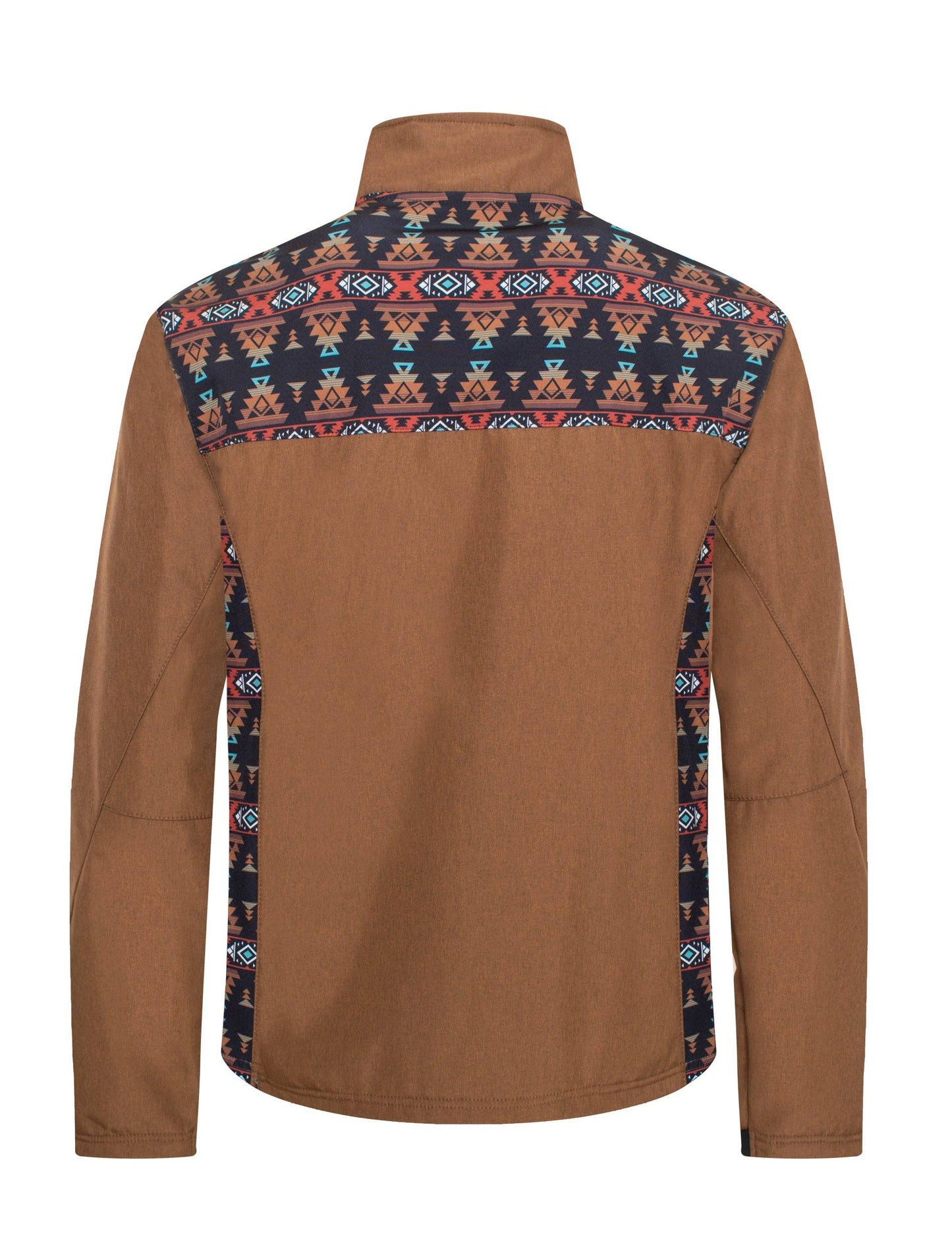 Cognac/Rust Aztec Print Jacket By Rodeo Clothing