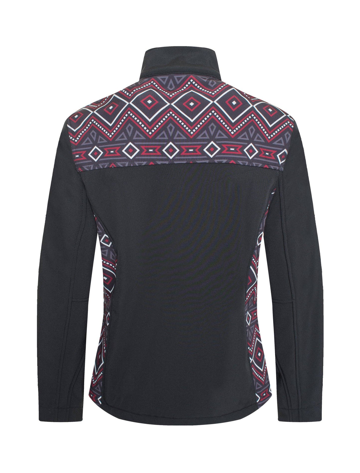 Black/Burg Aztec Print Jacket By Rodeo Clothing