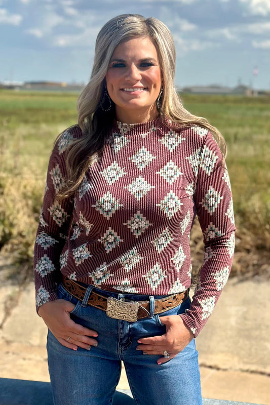 High Plains Aztec Top By Sterling Kreek