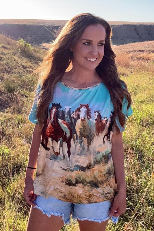 Dusty Remuda Top by Sterling Kreek