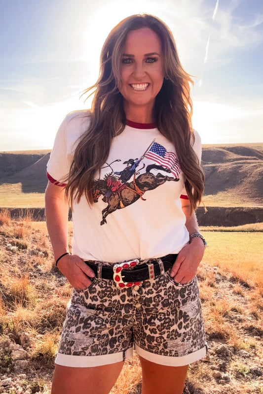 Dust and Glory Ringer Tee By Sterling Kreek
