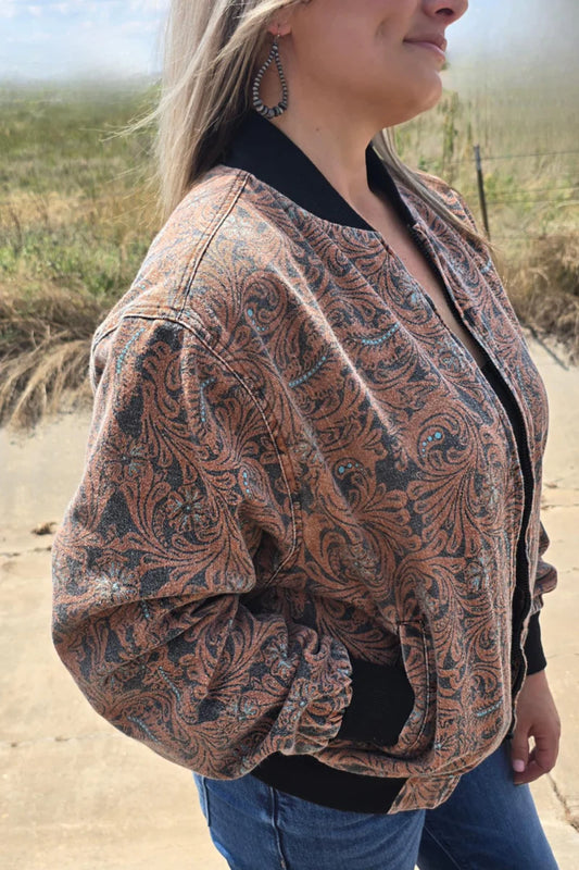 Keep It Western Bomber Jacket By Sterling Kreek