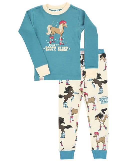 Kids Booty Sleep PJ Set Blue