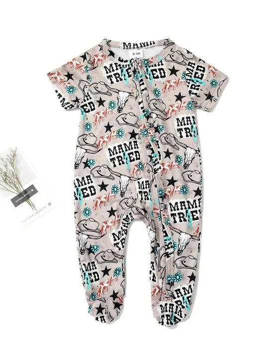 Mama Tired Western Onesie