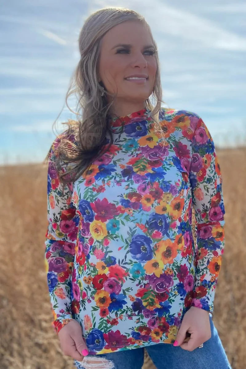 Country Kitchen Bloom Mesh Top By Sterling Kreek