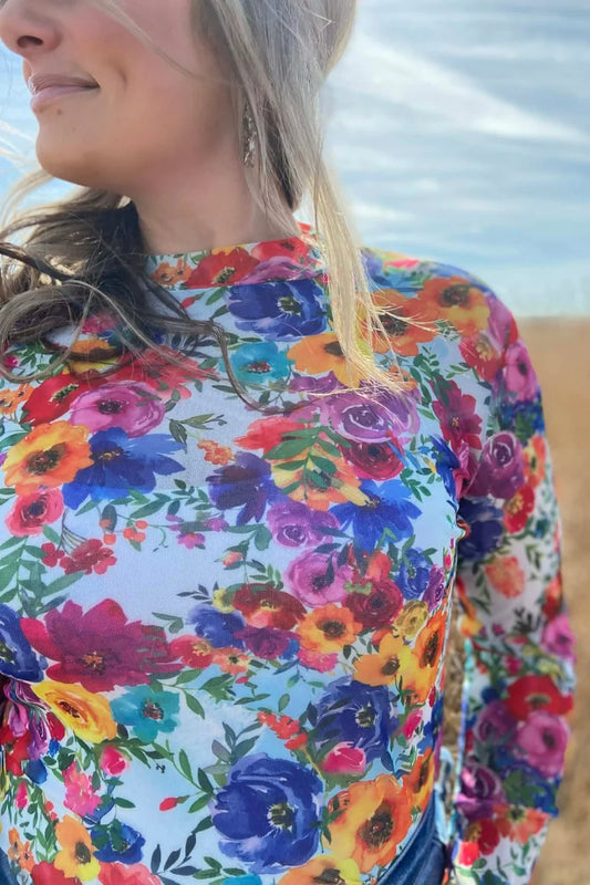 Country Kitchen Bloom Mesh Top By Sterling Kreek