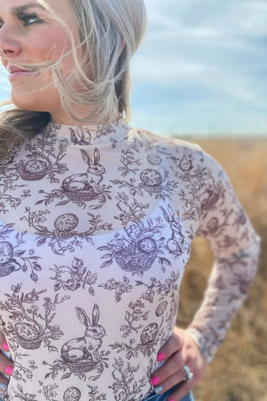 Cottontail Garden Mesh Top By Sterling Kreek