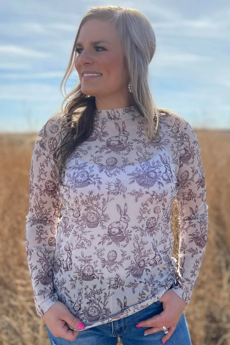 Cottontail Garden Mesh Top By Sterling Kreek