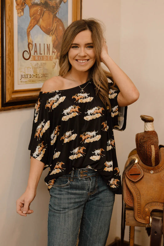 Painted Mare Top By Sterling Kreek