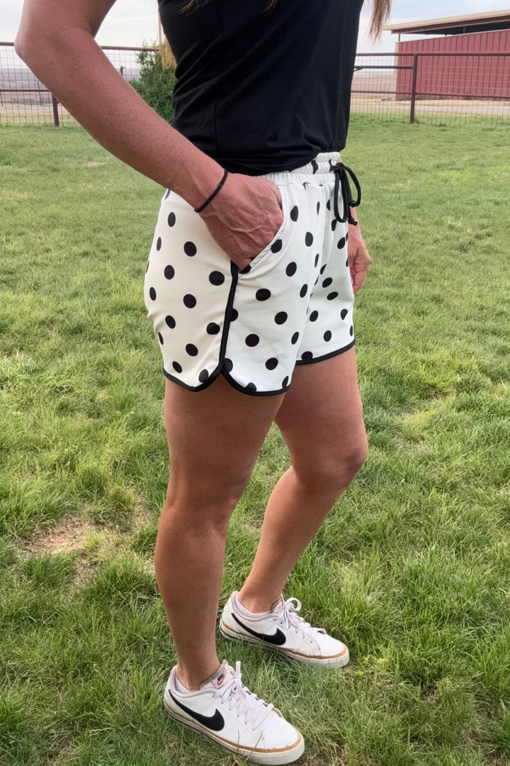 Polka Dot Poise Shorts - Cream by Sterling Kreek