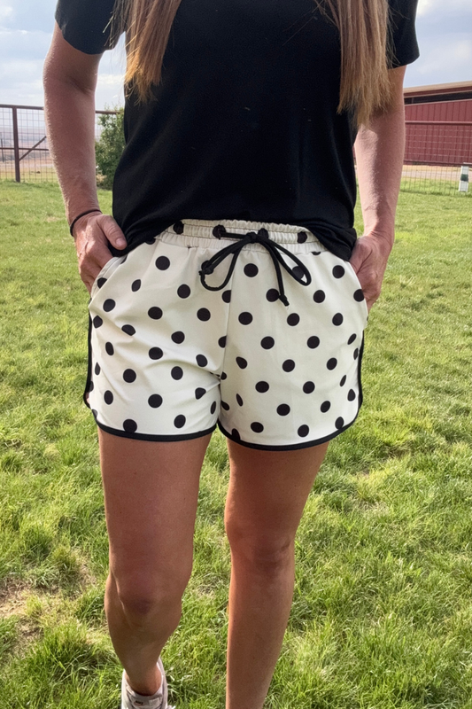 Polka Dot Poise Shorts - Cream by Sterling Kreek