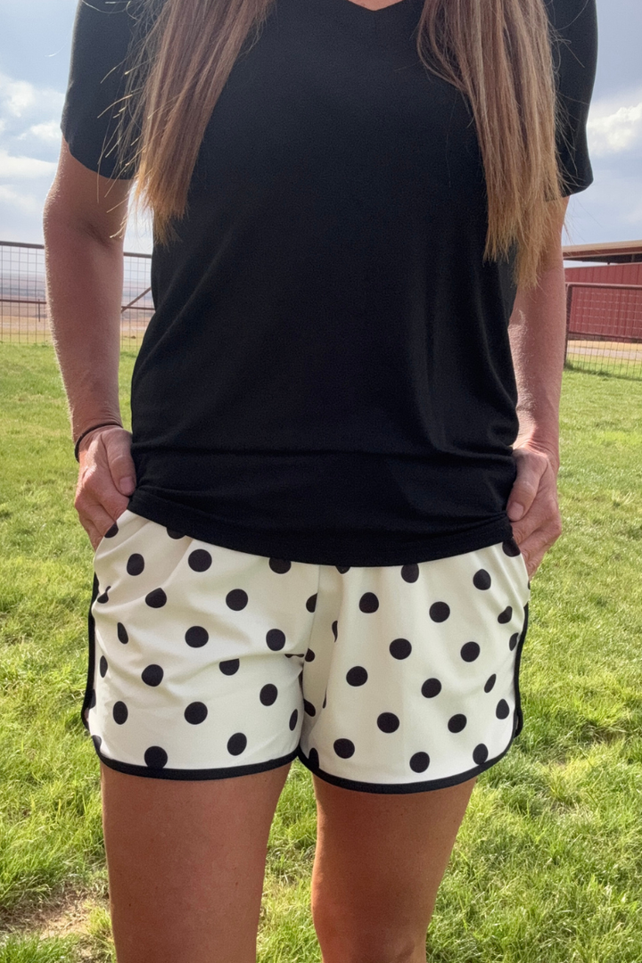 Polka Dot Poise Shorts - Cream by Sterling Kreek