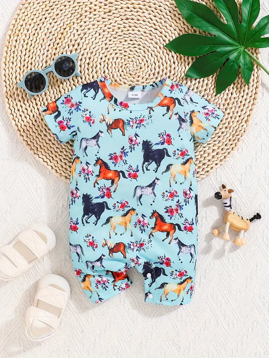 Multi Horse Romper