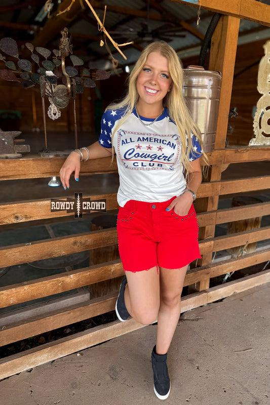 All American Cowgirl Tee By Rowdy Crowd