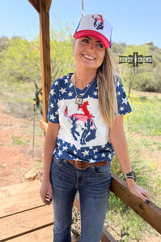 Americana Bronc Tee By Rowdy Crowd