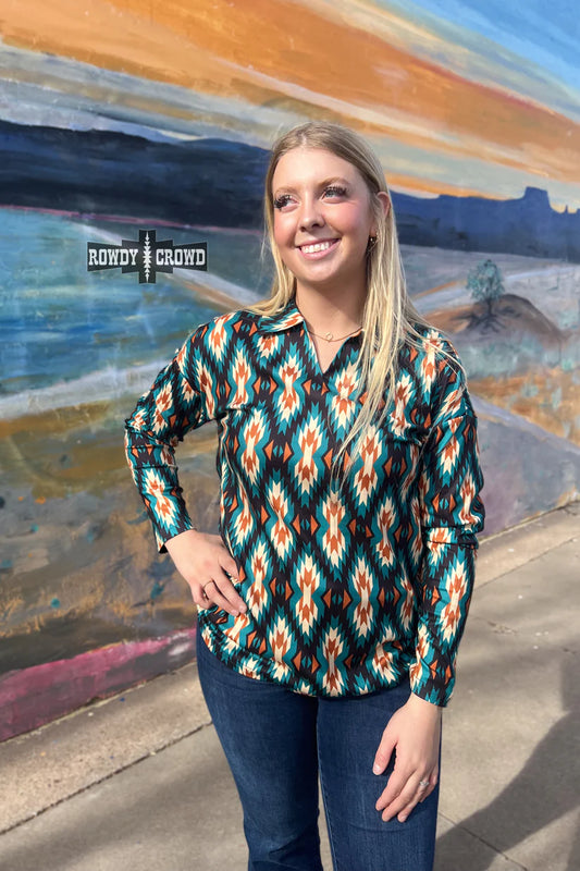 Aztec Valley Top By Rowdy Crowd
