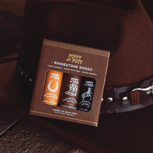 Rhinestone Rodeo Trio Lip Balm by Poppy & Pout