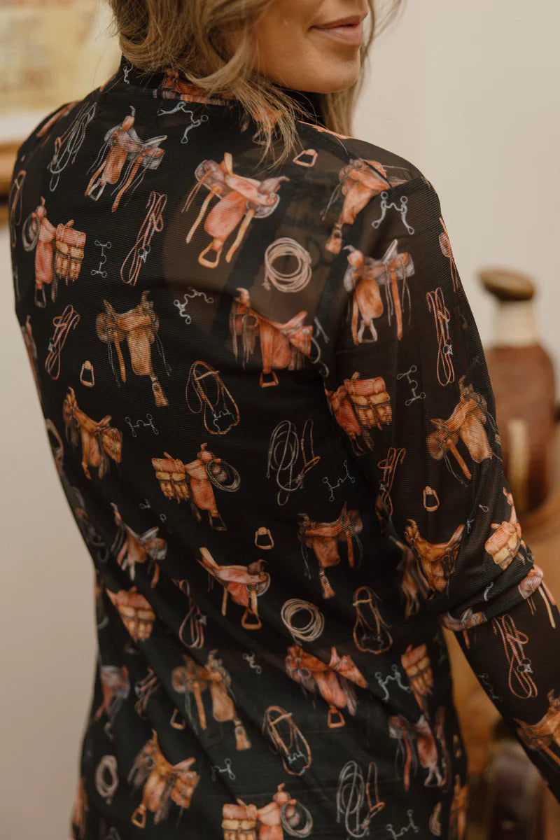 Saddle Room Mesh Top By Sterling Kreek