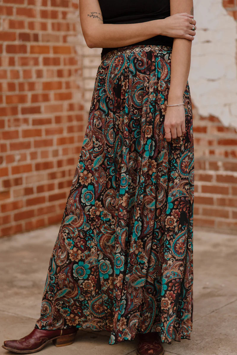 Sagebrush Swirl Maxi Skirt By Sterling Kreek