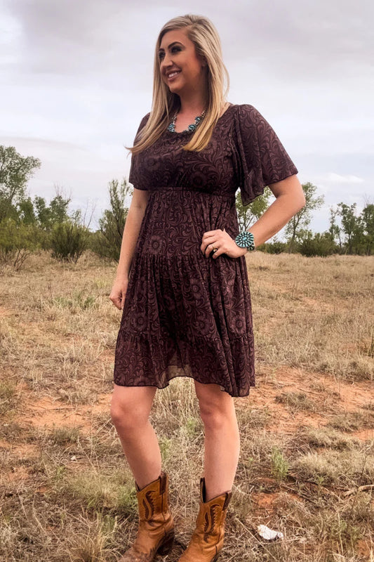 Bronzed Bloom Dress By Sterling Kreek