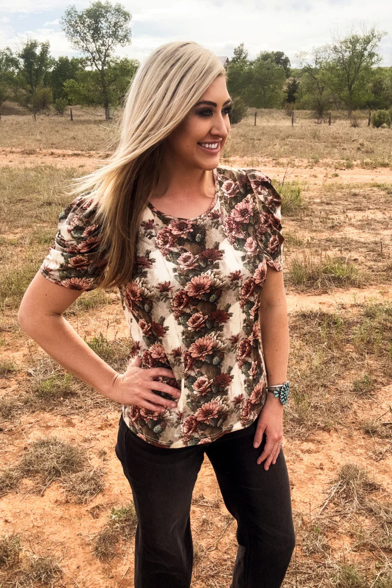 Cactus Bloom Top By Sterling Kreek