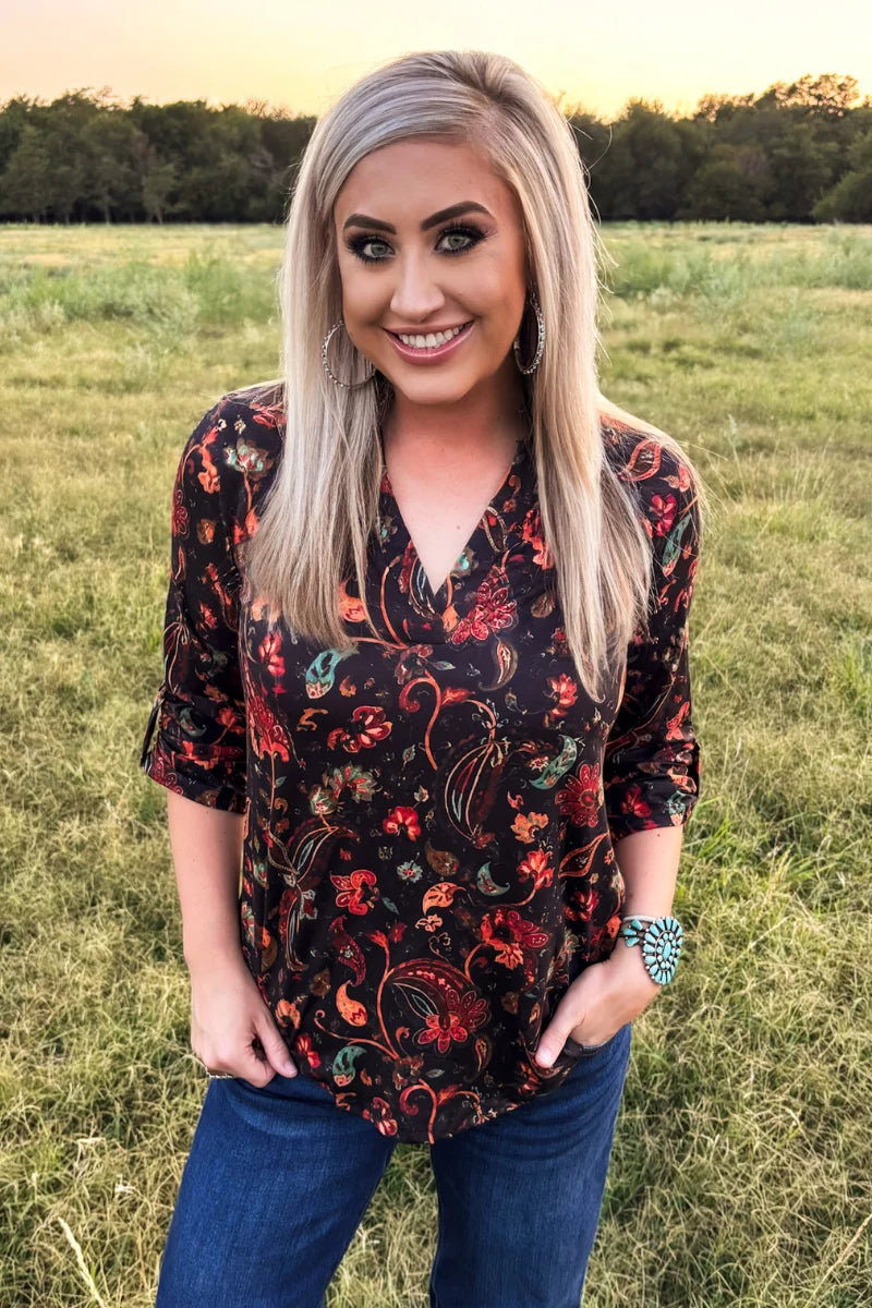 Copper Rose Top By Sterling Kreek