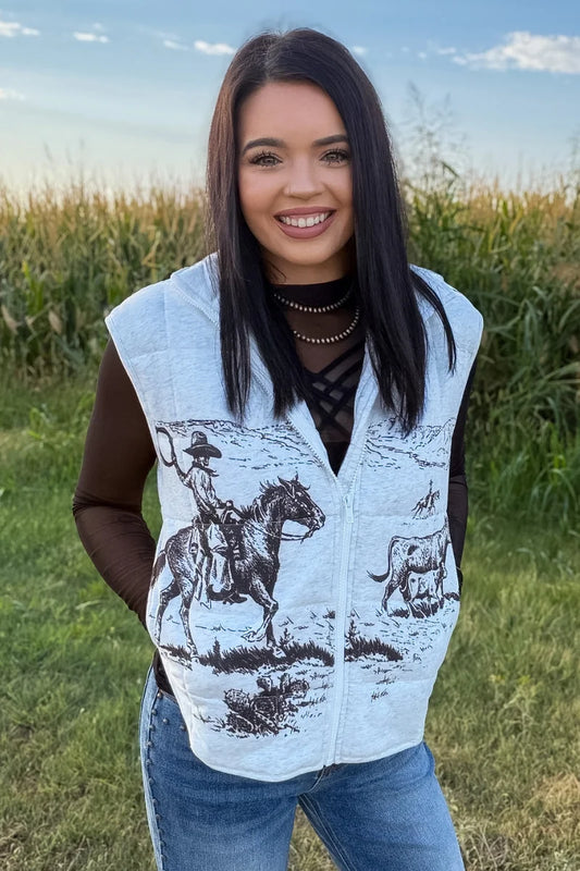 Cowboy Canvas Vest By Sterling Kreek