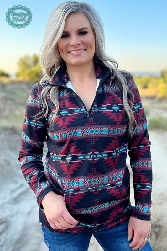 Crimson Valley Pullover By Sterling Kreek