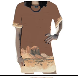 Desert Clay T-Shirt Dress By Sterling Kreek