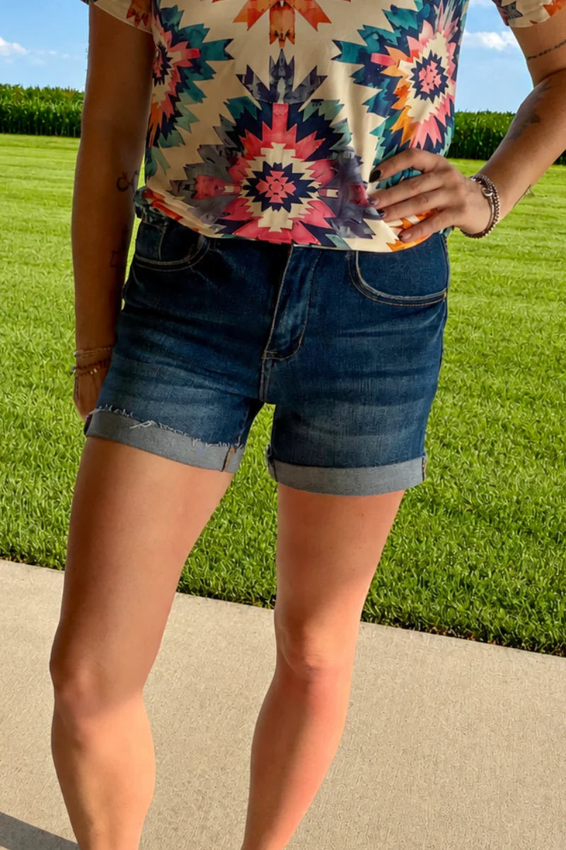 Frontier Cuffed Shorts By Sterling Kreek