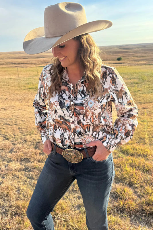 Open Range Button Up Shirt By Sterling Kreek
