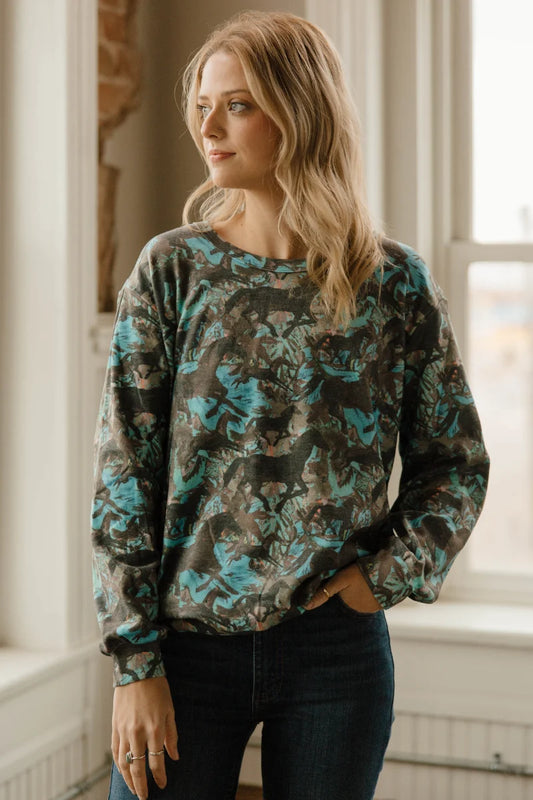 Painted Herd Top By Sterling Kreek