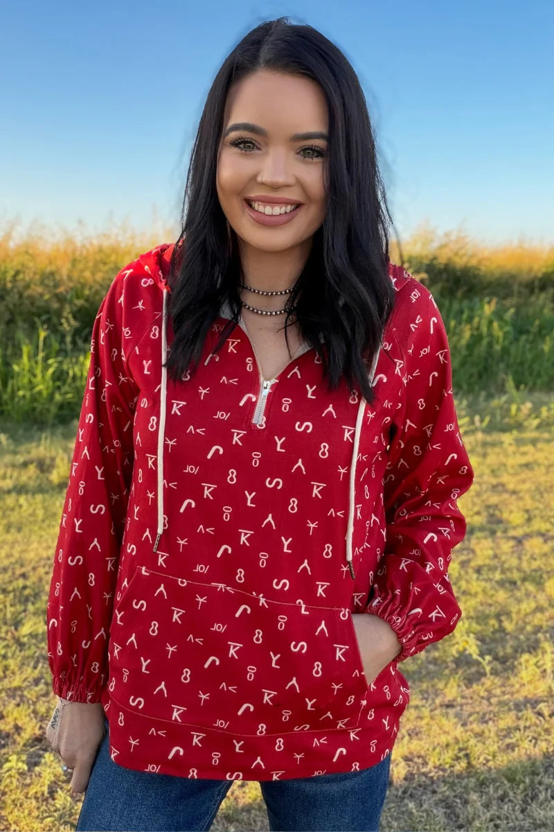 Red Dirt Branded Hoodie By Sterling Kreek