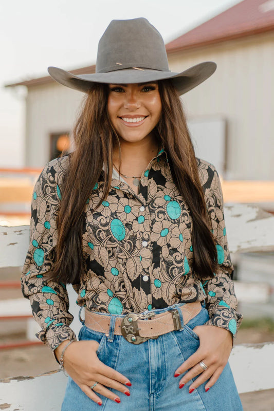 Tattoos On This Town Button Up By Sterling Kreek