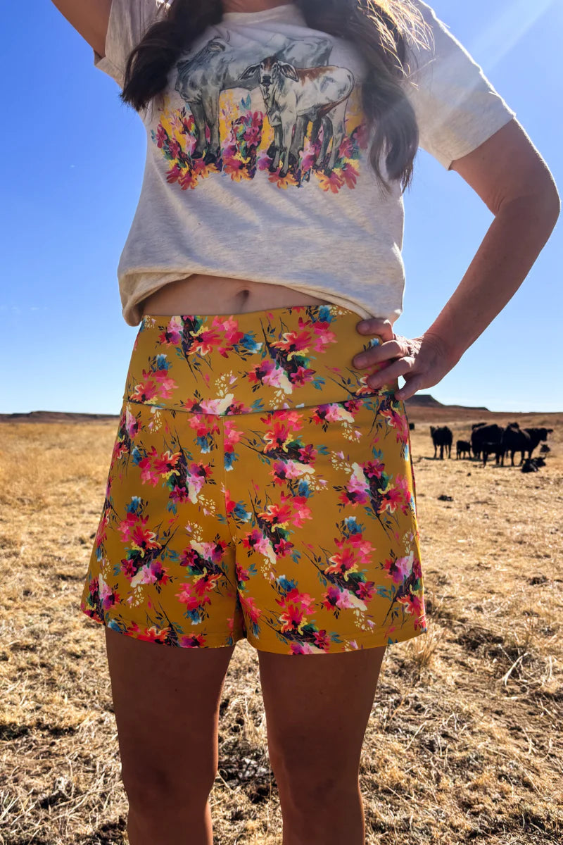 Warm Wildflower Shorts By Sterling Kreek