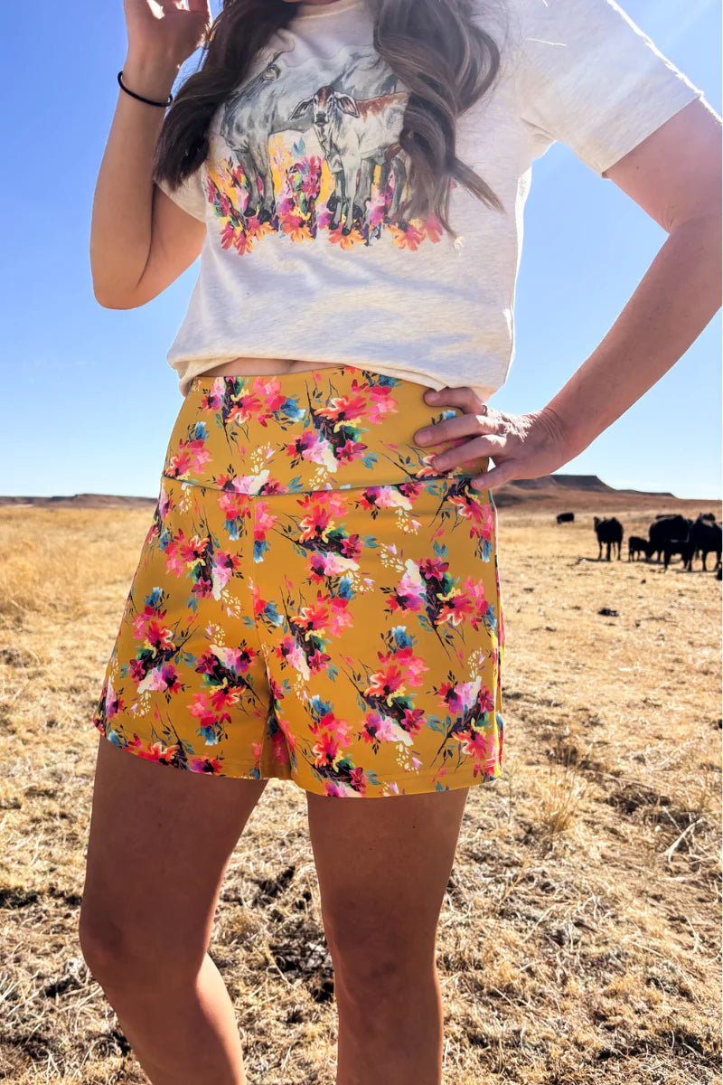 Warm Wildflower Shorts By Sterling Kreek