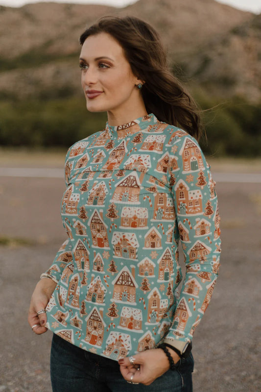 Wrangler's Wonderland Mesh Top By Sterling Kreek