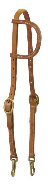 One Ear Headstall Brass Buckles Bit Snaps